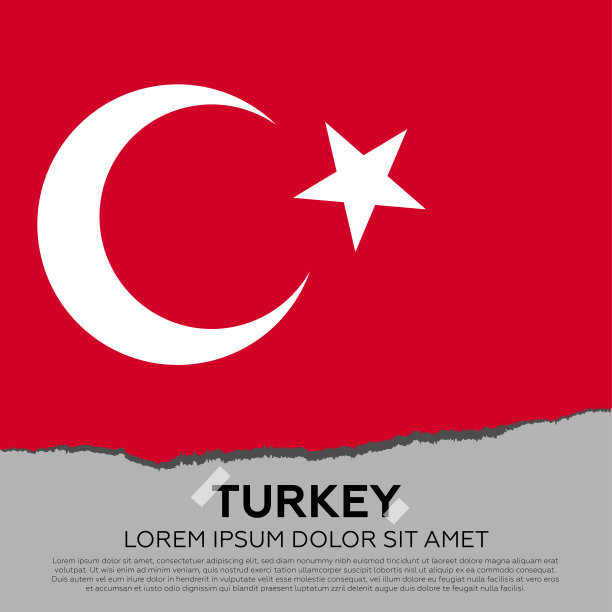 土耳其国旗背景图片下载