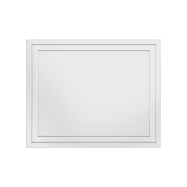 相框模型模板上孤立的白色背景，3d插图图片下载