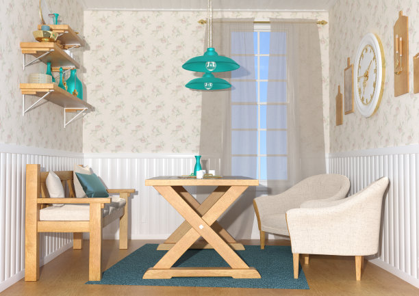 3D插图早餐角图片下载