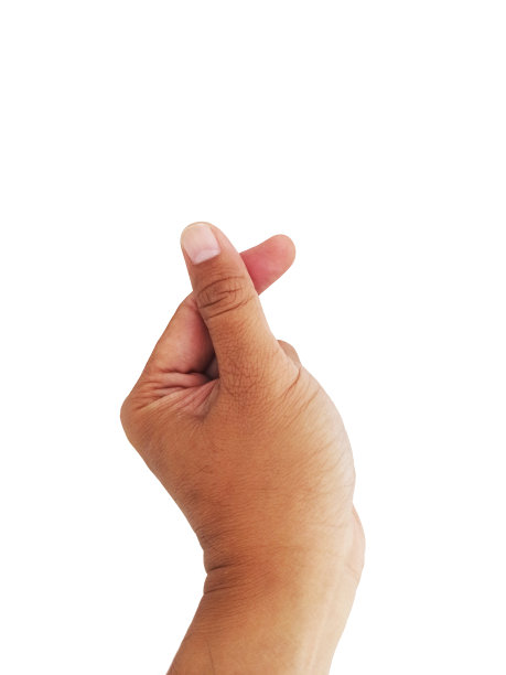 韩语爱情象征，手势心形孤立在白色背景下图片下载