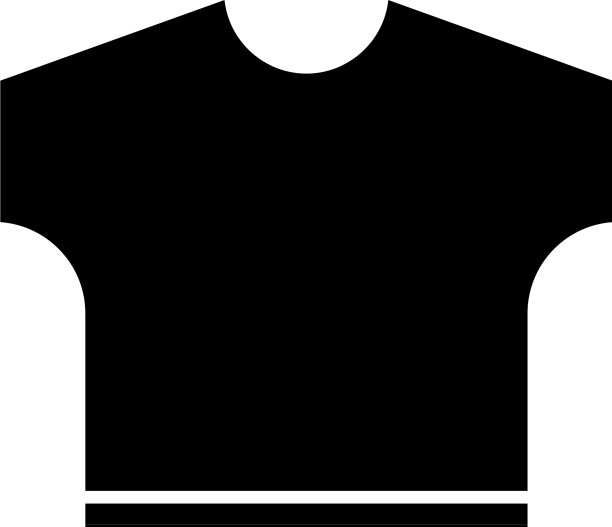 黑色t恤图标孤立在白色背景图片下载