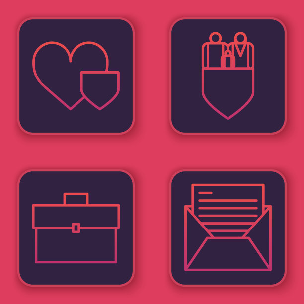 设行心与盾公事包家图片下载