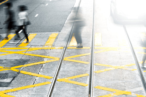 香港繁华城行人过路处图片下载