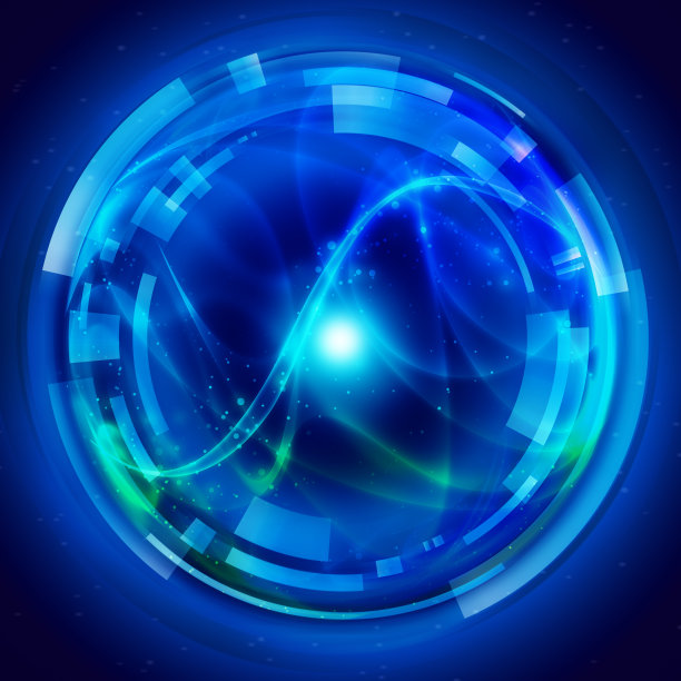 蓝色的智能人工。插图的背景图片。图片下载