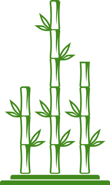 竹林标志模板绿色竹林设计图片下载