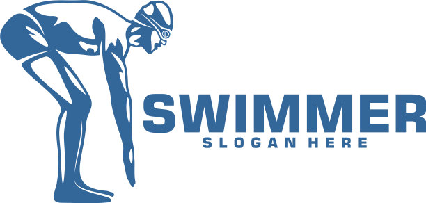 游泳标志设计创意游泳标志图片下载