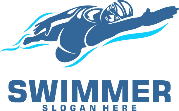 游泳标志设计创意游泳标志图片下载