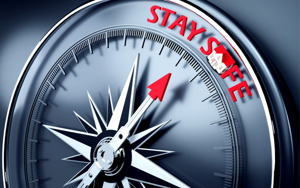 “保持安全信息”是由一个3D指南针指针图片下载