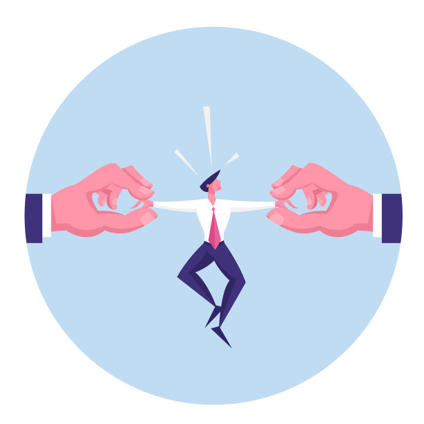 巨大的人的手拉着商人的手臂图片下载