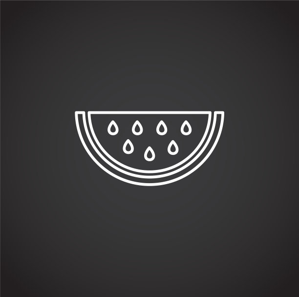 水果相关图标大纲的背景图片下载