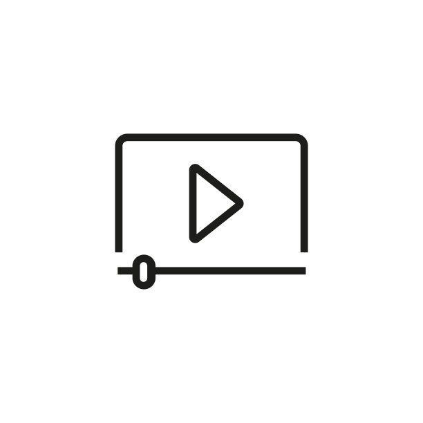 视频播放器界面线图标图片下载