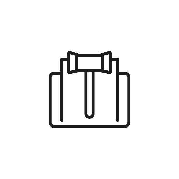 带纸张图标的法槌图片下载