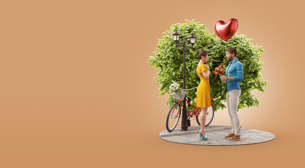 浪漫的关系和家庭观念图片下载