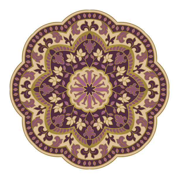 淡紫色东方曼荼罗。图片下载