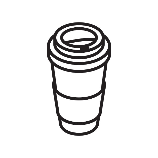 可重复使用的杯子图标，矢量图片下载