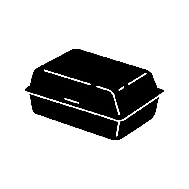 泡沫餐盒图标图片下载