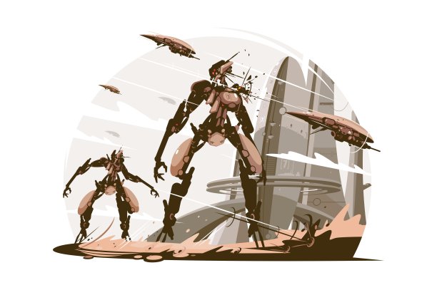 战场上的电子人图片下载