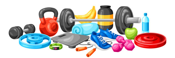 健身器材背景图片下载