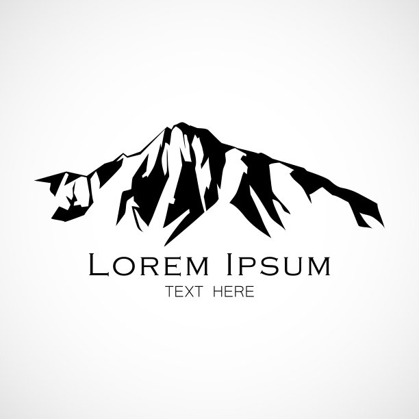 山顶冬季景观矢量插图图片下载