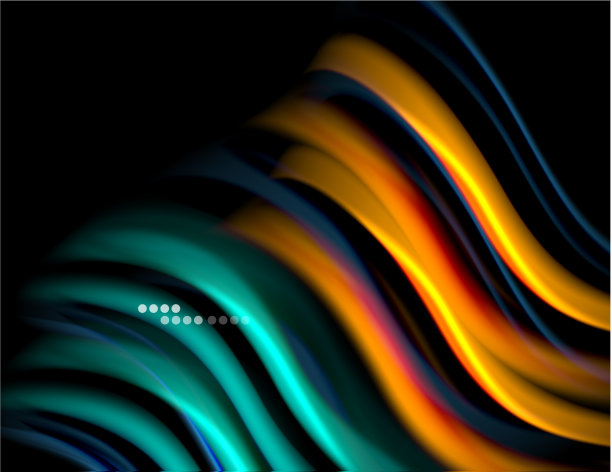 丝绸光滑的线条上的黑色液体液体的颜色图片下载