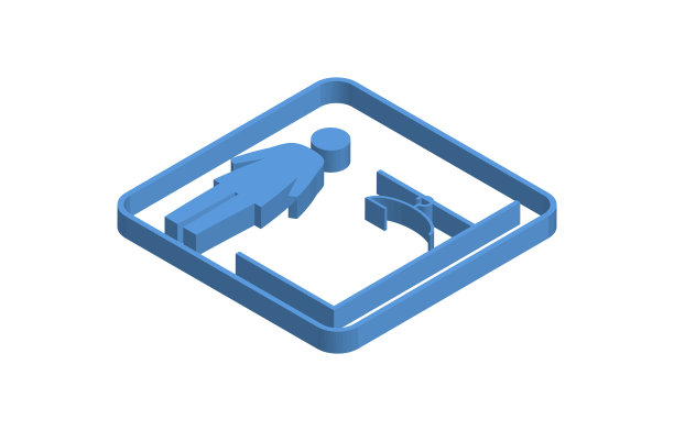 蓝色等距图标插图的女孩更衣室图片下载