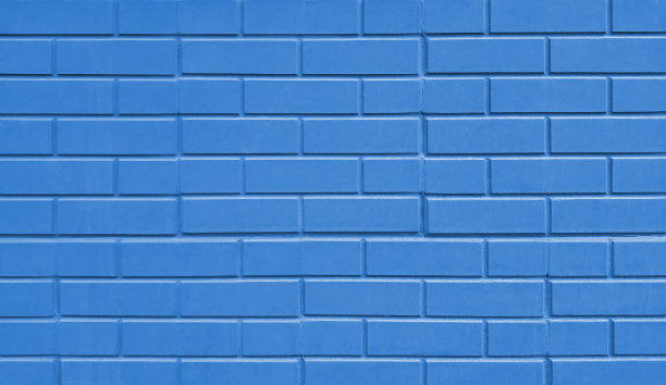 蓝色砖墙纹理背景图片下载