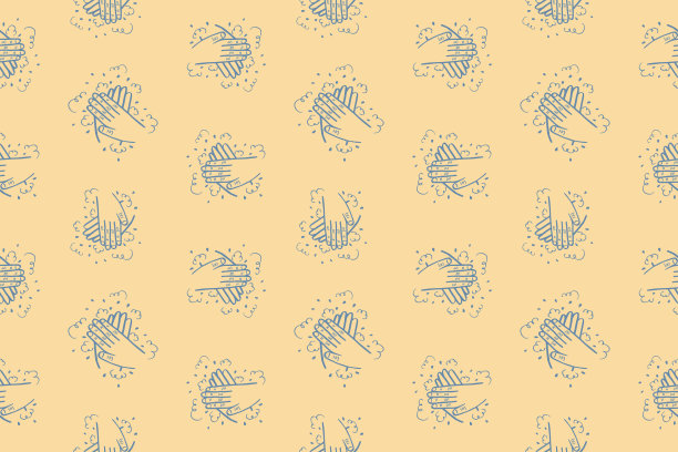 洗手，重复背景信息。洗手过程，库存说明。卫生和保健。图片下载