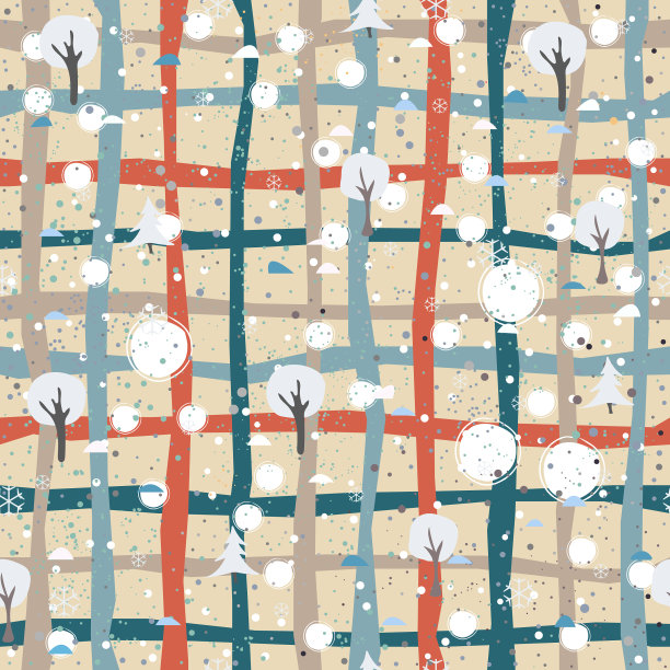 手绘无缝图案与植物图片下载