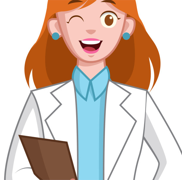 成功的医疗专业妇女与长袍图片下载