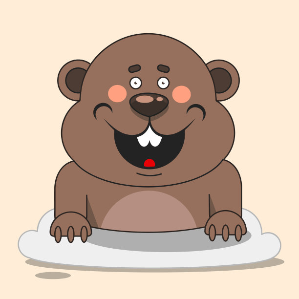 祝土拨鼠节快乐，适合做贺卡图片下载