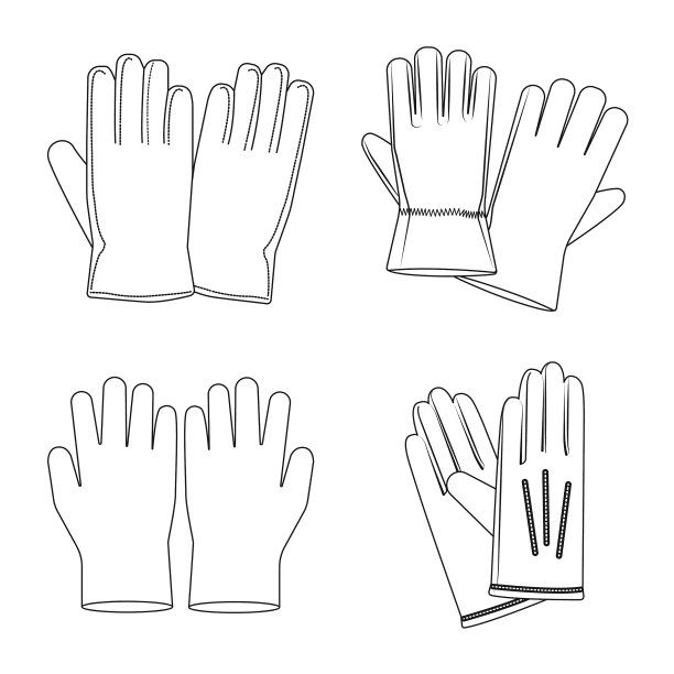 手套和冬季图标设置图片下载