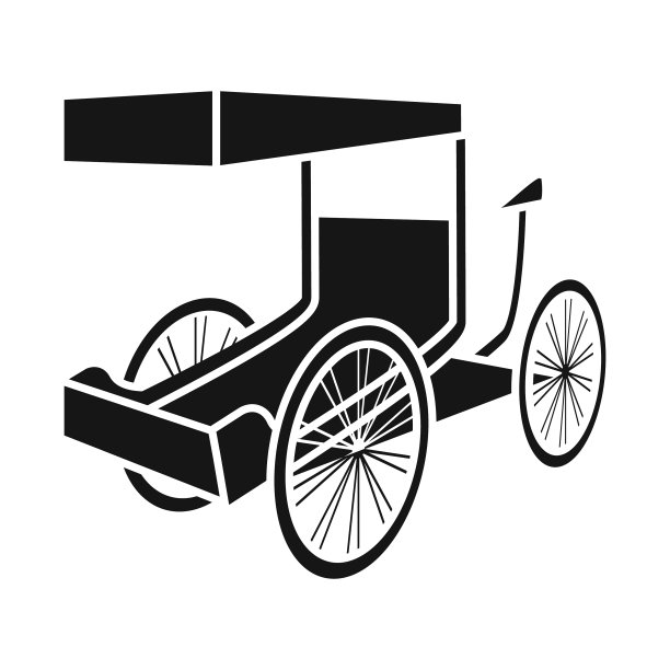 设计自行车和交通标志套图片下载