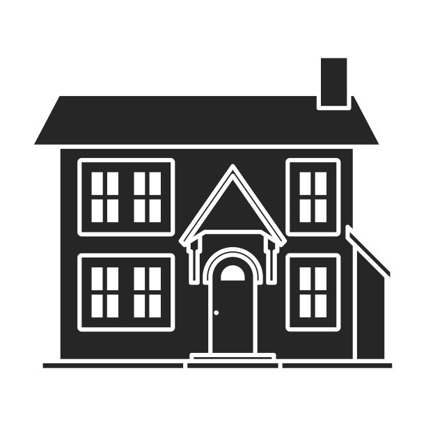 别墅的房子iconblacksimple图片下载