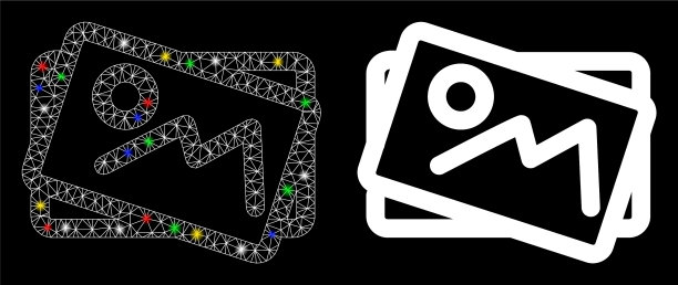 光滑的网格2d风景图片图标耀斑图片下载