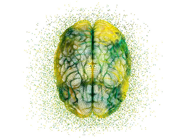 用点抽象人类大脑图片下载