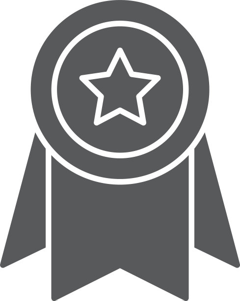 奖励徽章图标设计孤立在白色图片下载