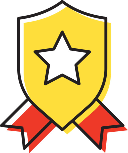 奖励徽章图标设计孤立在白色图片下载