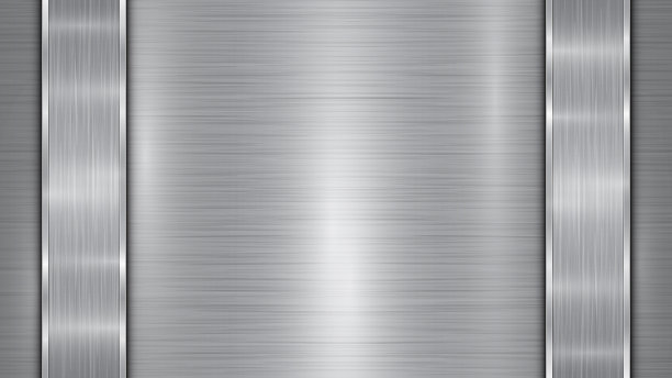 金属背景与两个抛光板图片下载