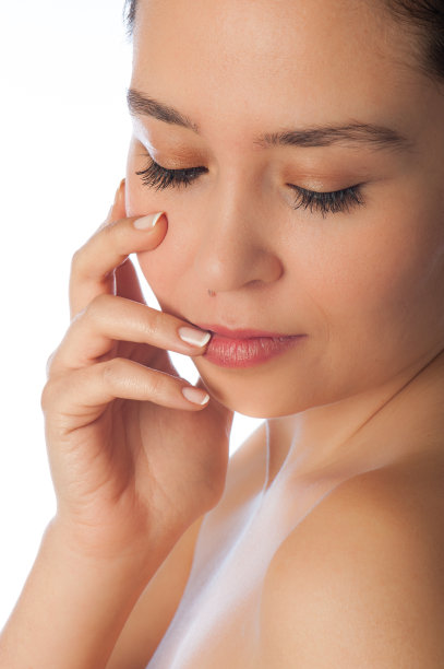 美丽的女人女性特写脸的美丽肖像图片下载