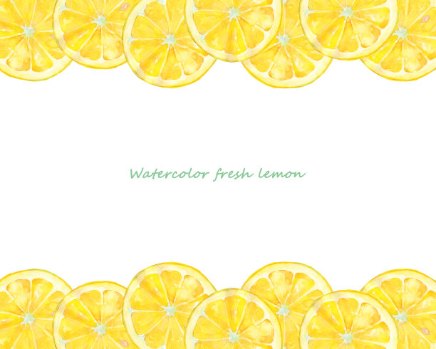 新鲜的柠檬框架图片下载