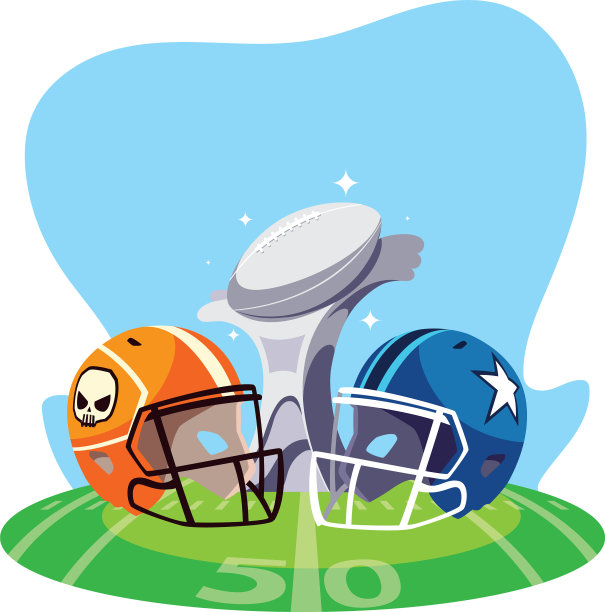 美国橄榄球奖上戴着头盔图片下载