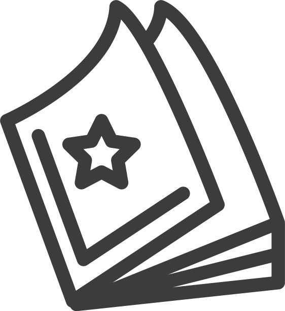 在白色背景上读书的剪影图片下载