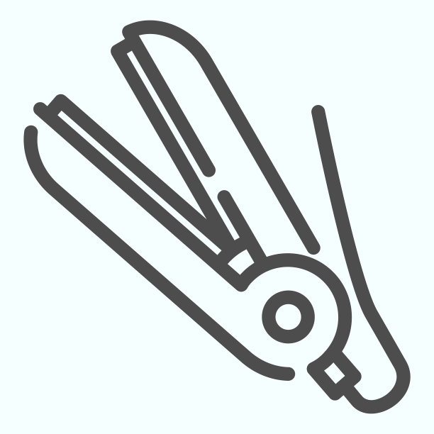 头发拉直线图标一个电子设备图片下载