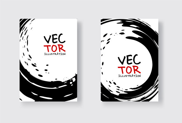 黑色的墨水笔触在白色的背景图片下载