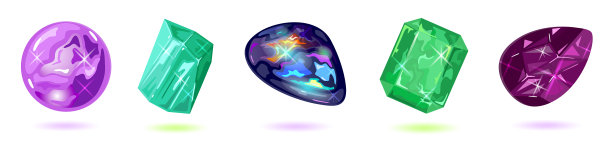 紫、紫、绿、暗宝石紫水晶图片下载