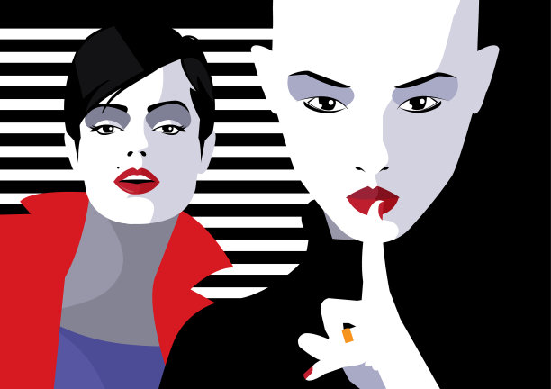 时尚女性的风格流行艺术时尚图片下载