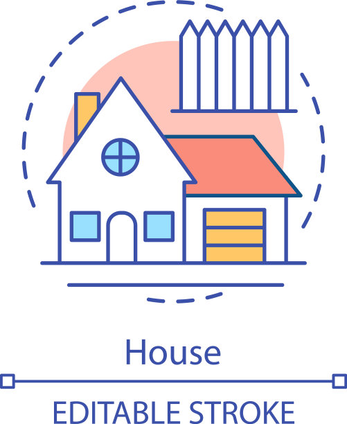 房子概念图标图片下载