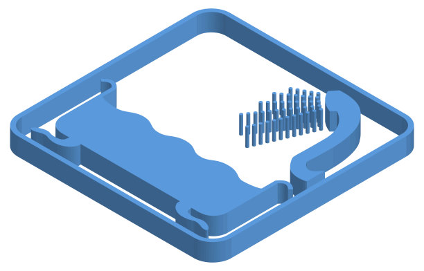 蓝色的沐浴等距图图片下载