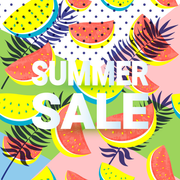 夏季销售印刷横幅无缝图片下载