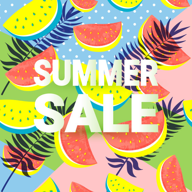 夏季销售印刷横幅无缝图片下载